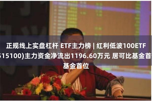 正规线上实盘杠杆 ETF主力榜 | 红利低波100ETF(515100)主力资金净流出1196.60万元 居可比基金首位