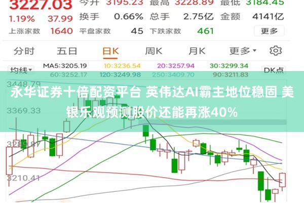 永华证券十倍配资平台 英伟达AI霸主地位稳固 美银乐观预测股价还能再涨40%