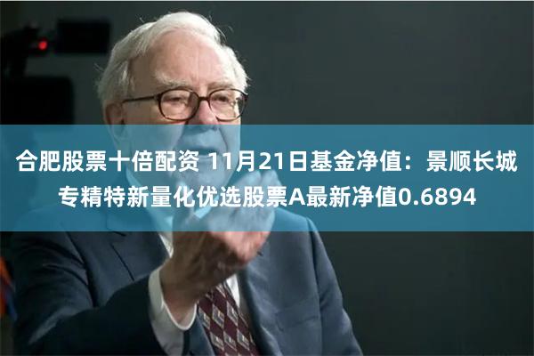 合肥股票十倍配资 11月21日基金净值：景顺长城专精特新量化优选股票A最新净值0.6894