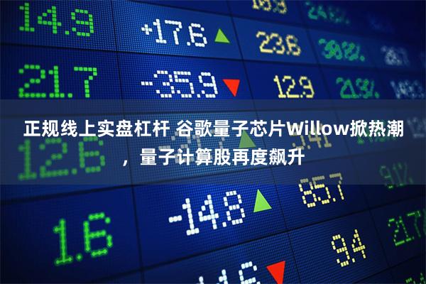 正规线上实盘杠杆 谷歌量子芯片Willow掀热潮，量子计算股再度飙升